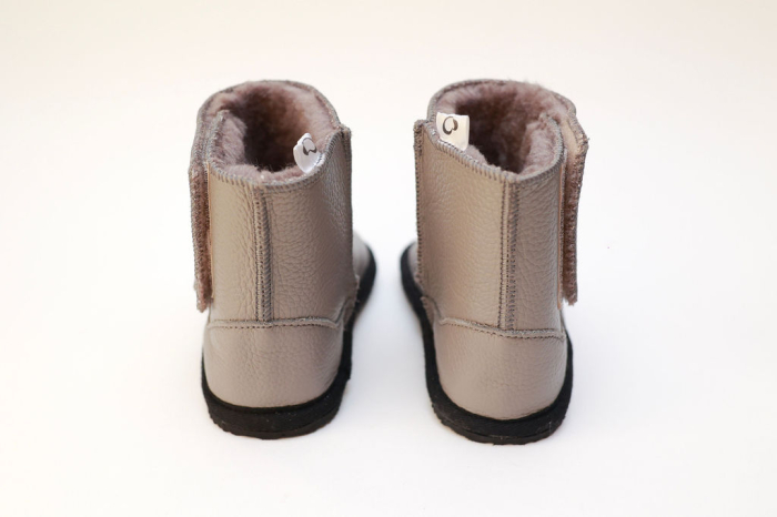 Cizme Copii Piele Naturala Bej [3]