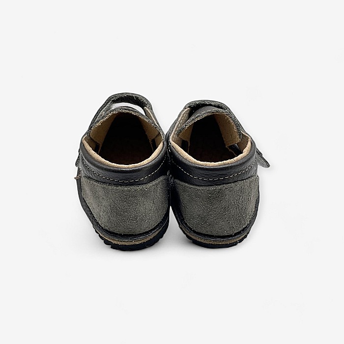 Ghete Copii Piele Naturala Dark Grey [4]