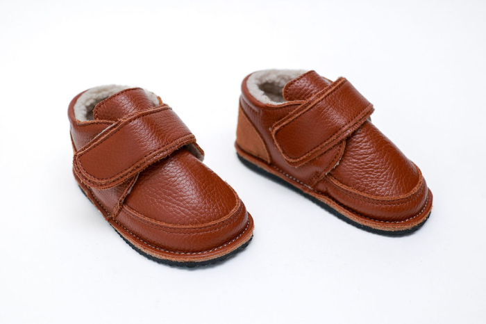 Ghete iarna pentru bebeluși din Piele Naturala Maro [3]