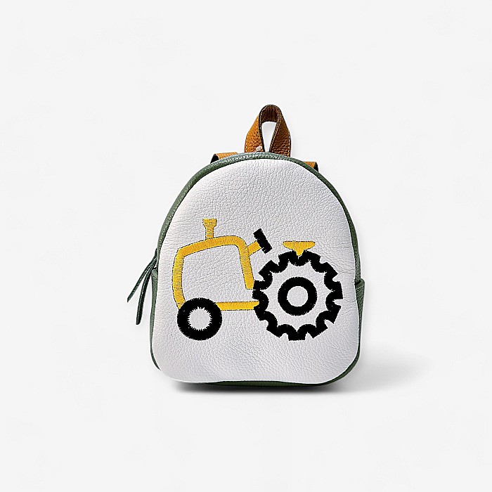 Rucsac din piele naturală cu tractoraș [1]