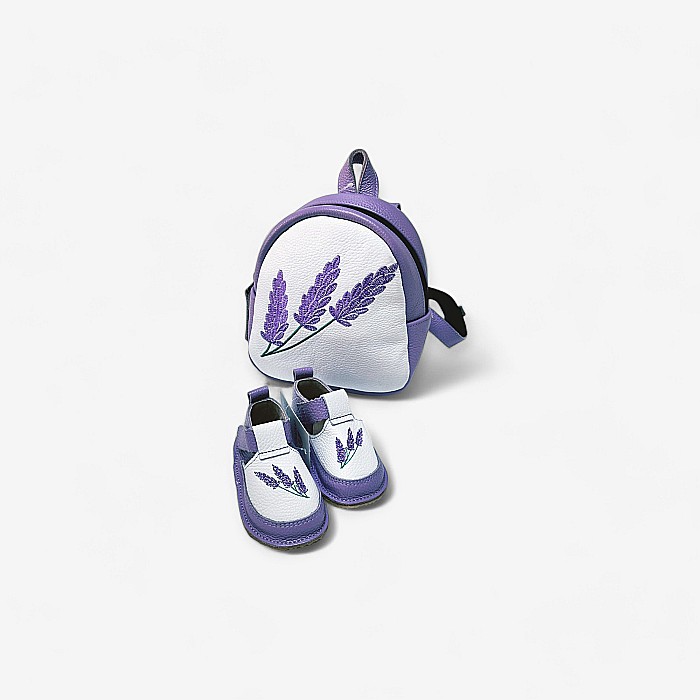 Rucsac + pantofi de culoare violetă [1]