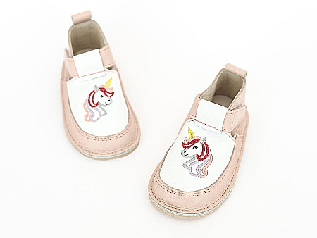 Pantofi Roz Pal cu Alb si Unicorn - Încălțăminte Copii Macco [1]