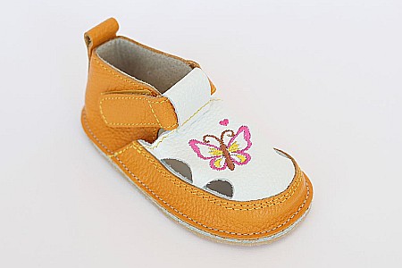 Sandale Mustar cu Alb si Fluture - Încălțăminte Copii Macco [2]