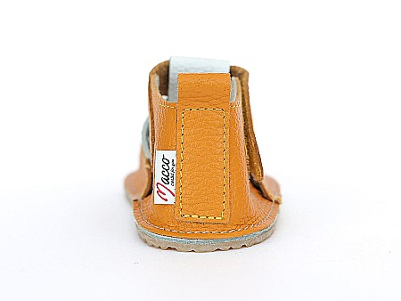 Sandale Mustar cu Alb si Fluture - Încălțăminte Copii Macco [4]