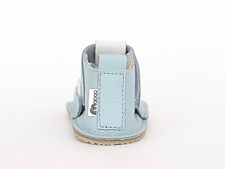 Sandale Traditional, albastru Bleo cu alb - Детская Обувь Macco [4]