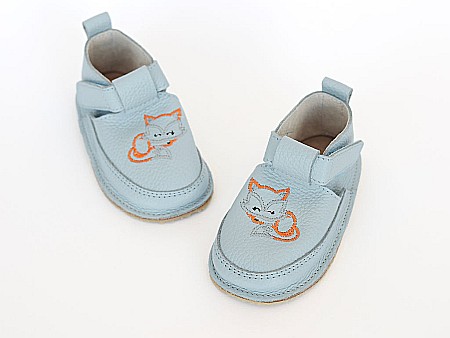 Pantofi Albastru Bleo uni cu Vulpe - Детская Обувь Macco [1]