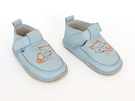 Pantofi - Pantofi Albastru Bleo uni cu Vulpe - Încălțăminte Copii Macco