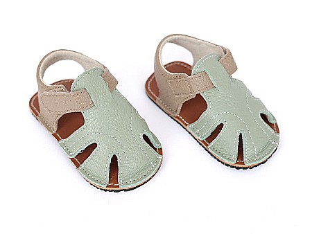 Sandale - Sandale Amelia Verde+Bej - Детская Обувь Macco