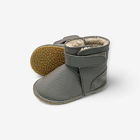 Cizme Bebelusi Piele Naturala All Grey - Încălțăminte Copii Macco [1]