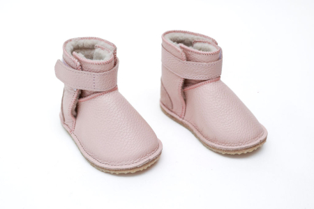 Cizme Bebelusi Piele Naturala Roz Prafuit [2]
