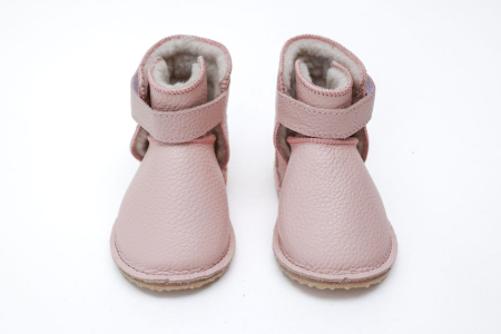 Cizme Bebelusi Piele Naturala Roz Prafuit [1]