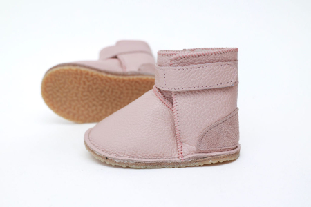 Cizme Bebelusi Piele Naturala Roz Prafuit [4]
