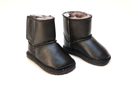 Cizme Copii Piele Naturala Black [5]