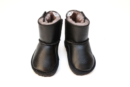 Cizme Copii Piele Naturala Black [4]