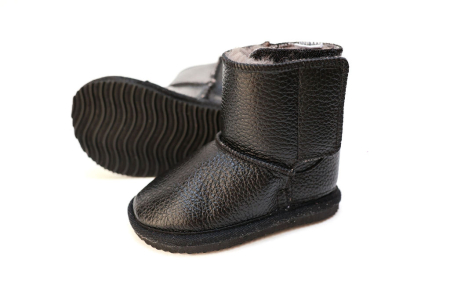 Cizme Copii Piele Naturala Black [2]