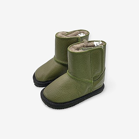 Cizme - Cizme Copii Piele Naturala Army - Încălțăminte Copii Macco