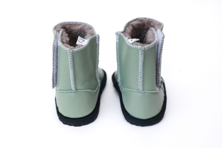 Cizme Copii Piele Naturala Verde deschis [2]