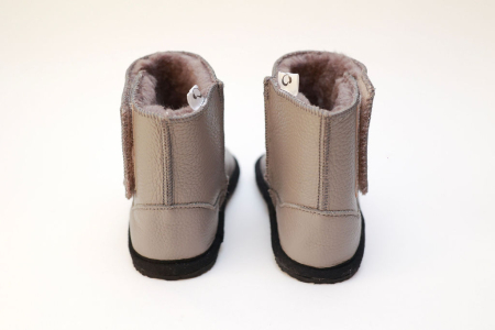 Cizme Copii Piele Naturala Bej [2]