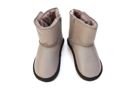 Cizme bebe - Cizme Copii Piele Naturala Bej