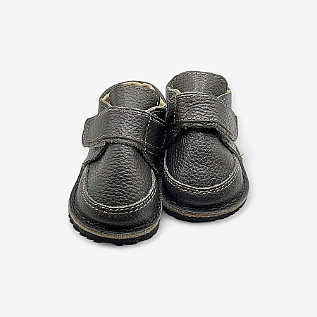 Ghete Copii Piele Naturala Dark Grey - Детская Обувь Macco [2]