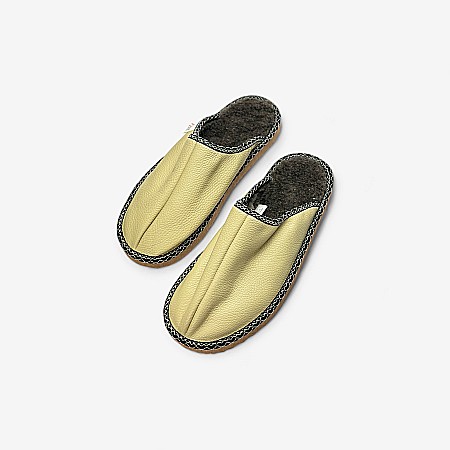 Șlapi de casă din piele naturală - Детская Обувь Macco [2]