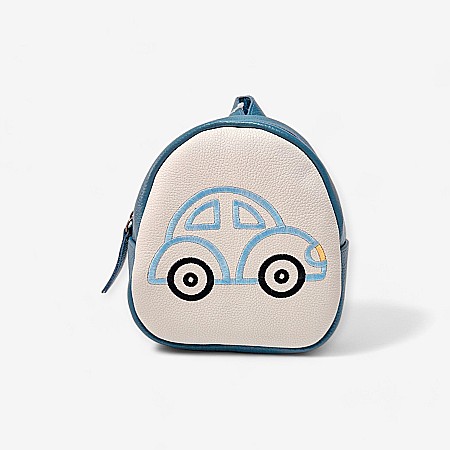 Rucsac - Rucsac din piele naturală cu mașinuță - Детская Обувь Macco