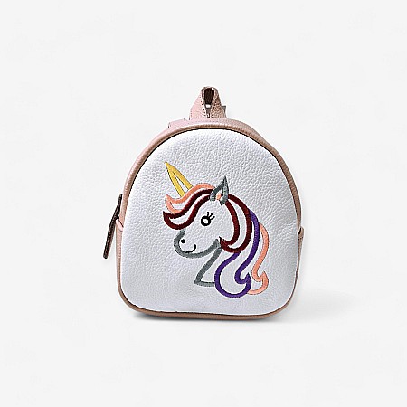 Rucsac - Rucsac din piele naturală cu unicorn - Детская Обувь Macco