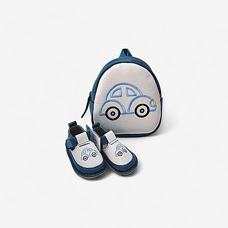 Rucsac + încălțăminte - Rucsac + pantofi de culoare albastră - Încălțăminte Copii Macco