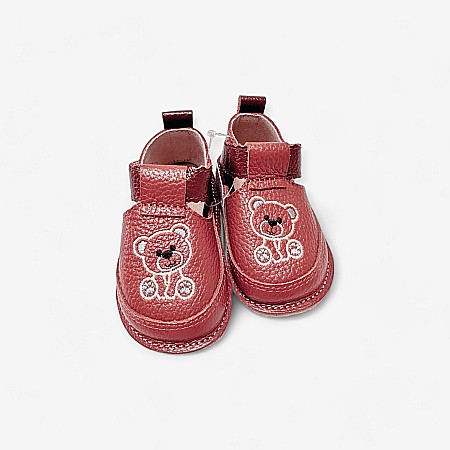 Pantofi - Pantofi din piele naturală cu ursuleți - Încălțăminte Copii Macco