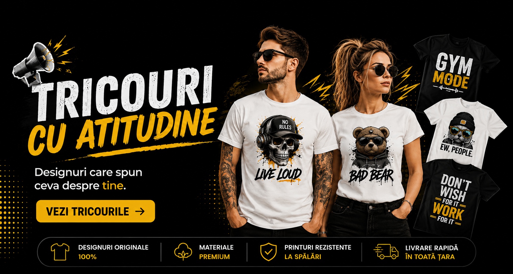Tricouri cu atitudine