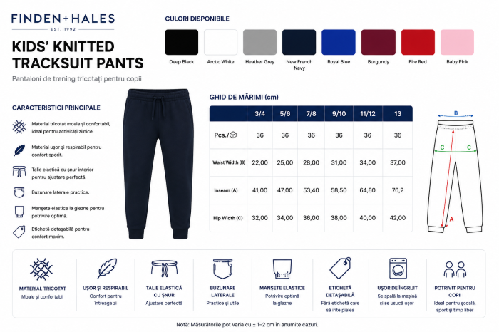 Pantaloni de trening tricotați pentru copii - Finden + Hales [2]