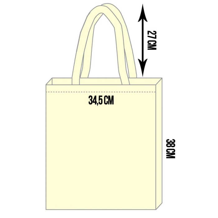 Geanta canvas TOTE maner negru [2]