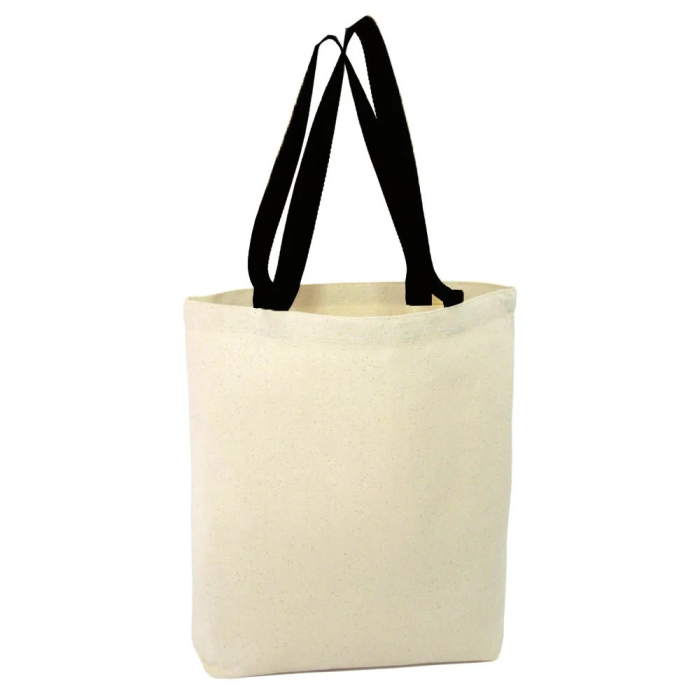 Geanta canvas TOTE maner negru [4]