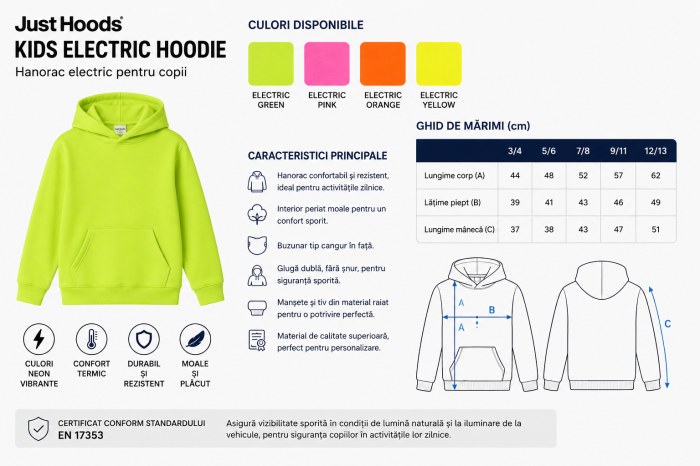 Hanorac pentru copii - Just Hoods [2]
