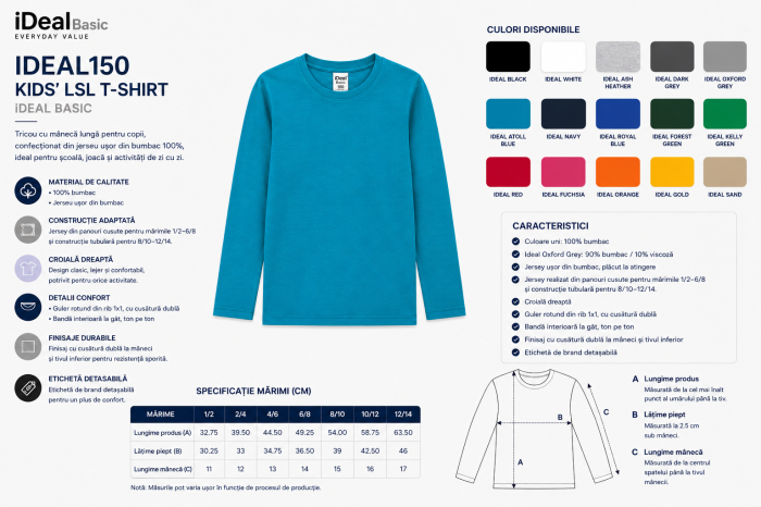 iDeal Basic IDEAL150 KIDS' T-SHIRT [2]