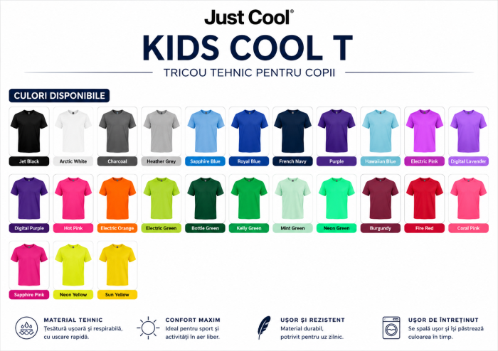 Tricou tehnic pentru copii - Just Cool [2]