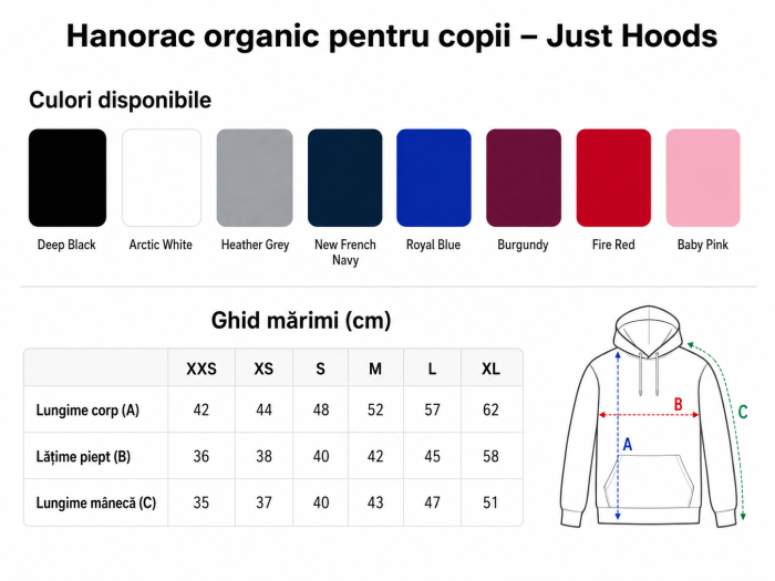 Hanorac organic pentru copii - Just Hoods [2]