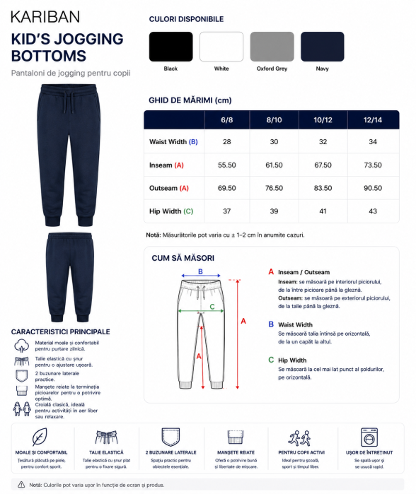 Pantaloni de jogging pentru copii - Kariban [2]