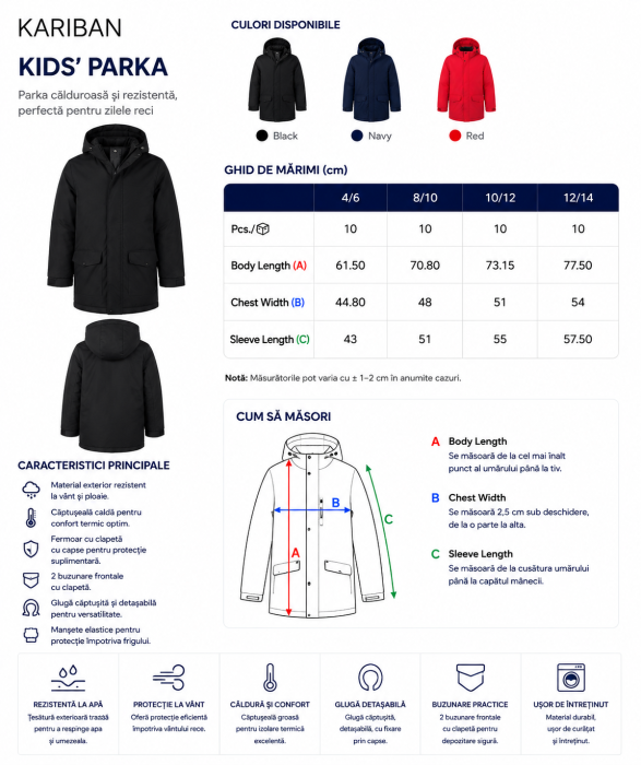 Parka pentru copii - Kariban [2]