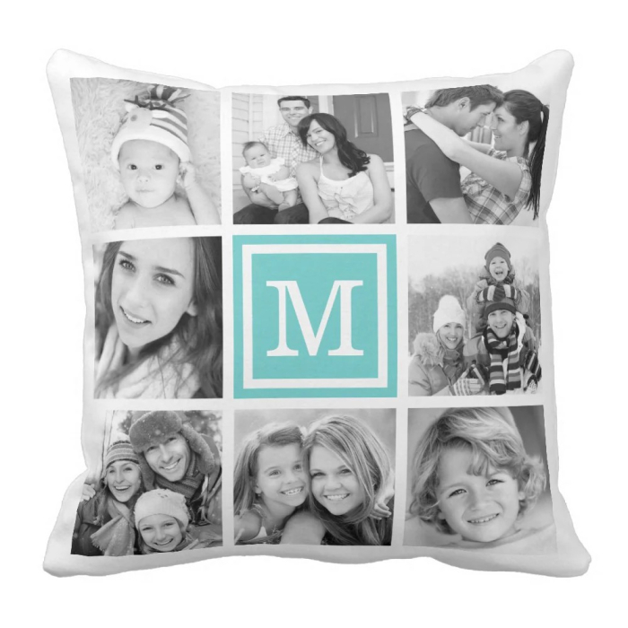 Perna personalizata alba 40x40 [3]