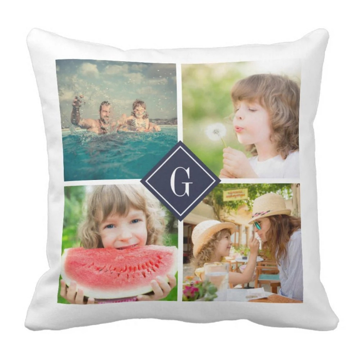 Perna personalizata alba 40x40 [2]