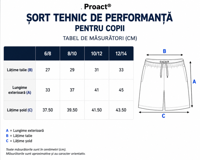 Șort tehnic de performanță pentru copii - Proact [2]