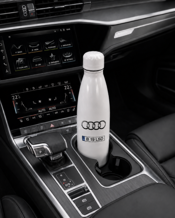 Sticlă Auto Personalizată cu Marcă și Număr Mașină 700 ml [4]