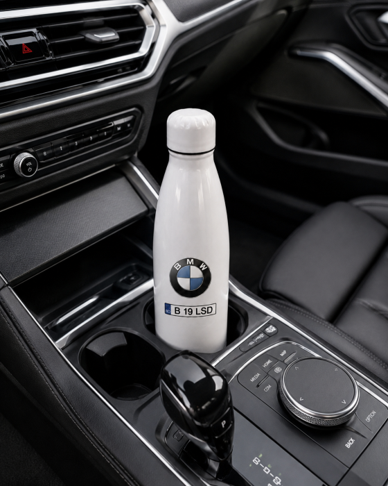 Sticlă Auto Personalizată cu Marcă și Număr Mașină 700 ml [5]