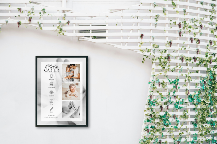 Tablou personalizat "baby moments" new born [3]