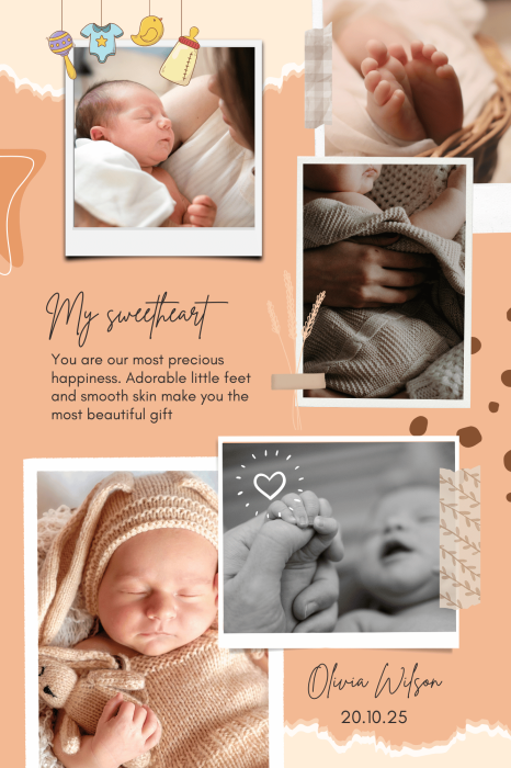Tablou personalizat "baby moments" 5 poze [3]