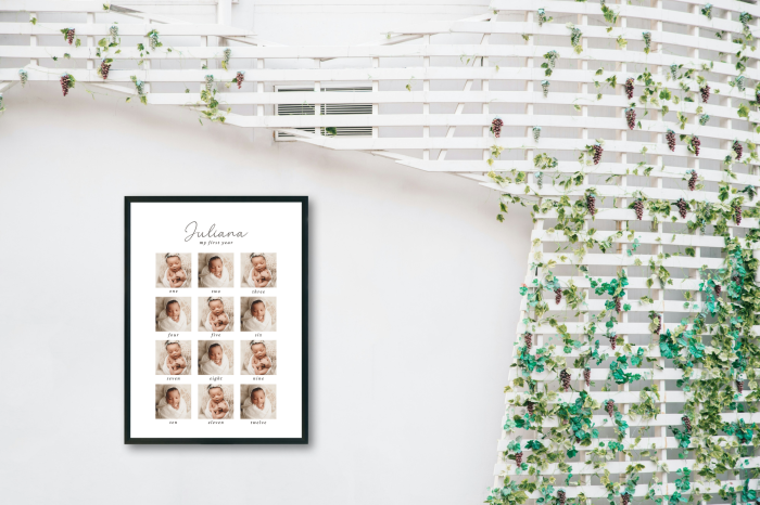 Tablou personalizat "baby moments" first year [3]