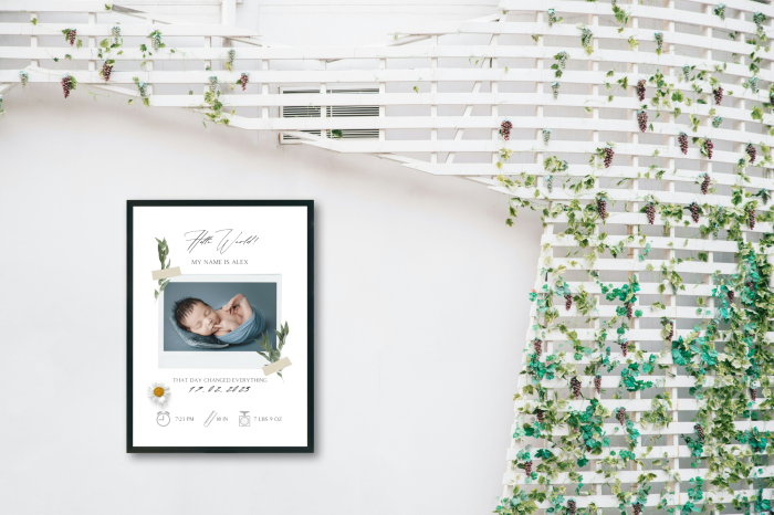 Tablou personalizat "baby moments" new born [3]