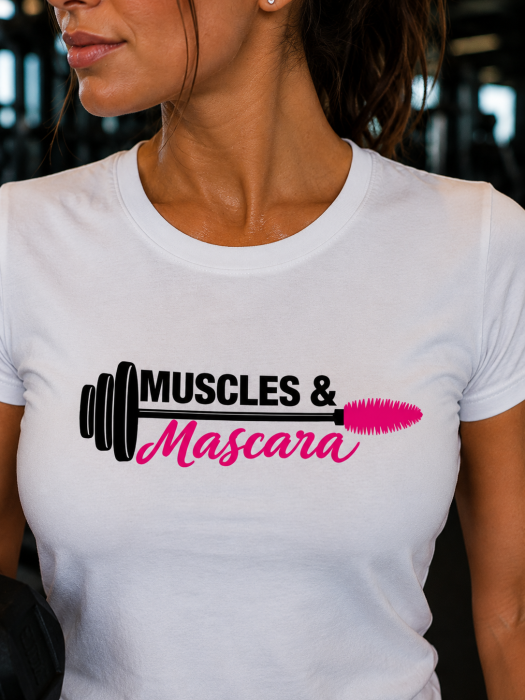 Tricou Damă Muscles & Mascara Fitness | MadeInPTM [3]