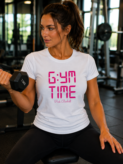 Tricou Damă Gym Time Fitness Pink | MadeInPTM [3]